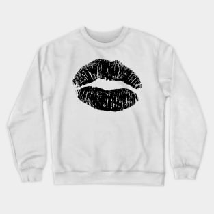 "Lips to die for" design Kiss Crewneck Sweatshirt